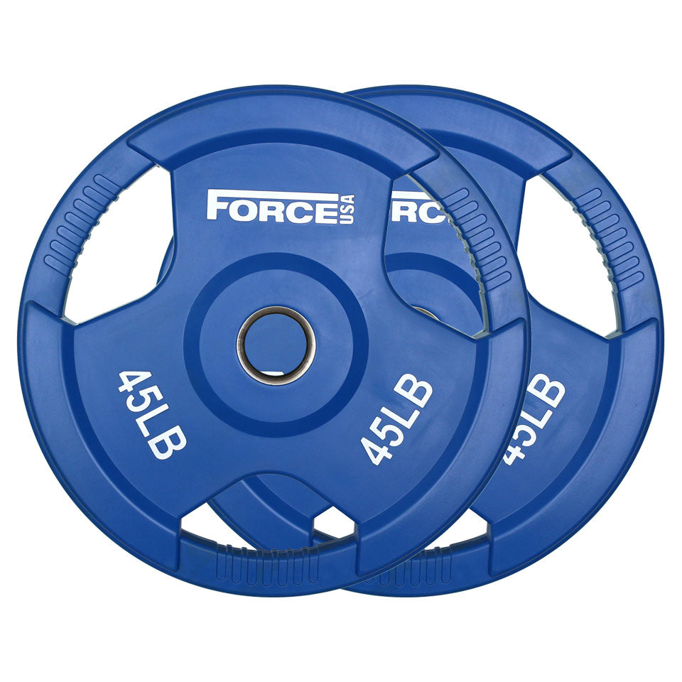 Force USA Color Rubber Coated Olympic Weight Plates - LB