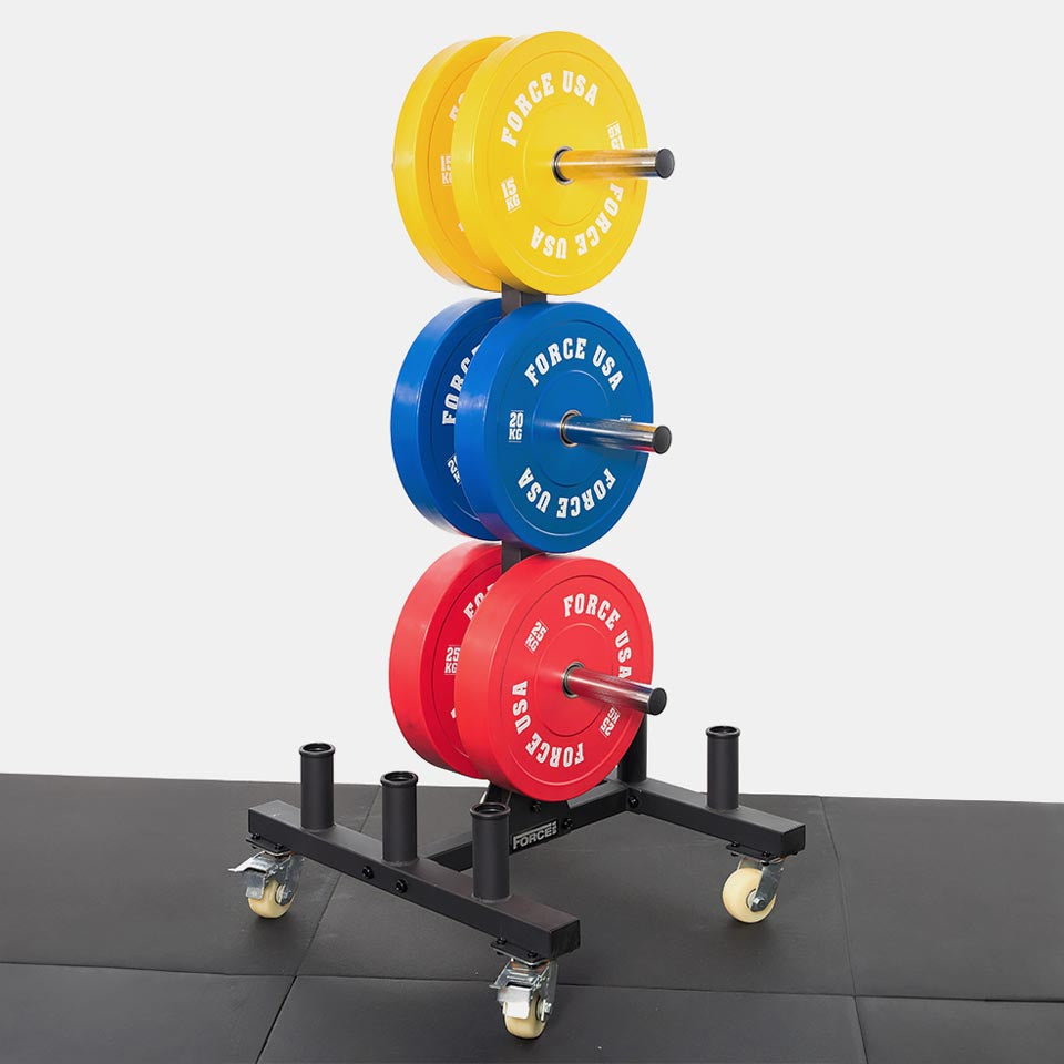 Bumper Plate and Barbell Tree Image